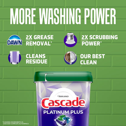 Cascade Platinum Plus Dishwasher Pods